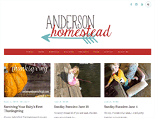 Tablet Screenshot of andersonhomestead.com
